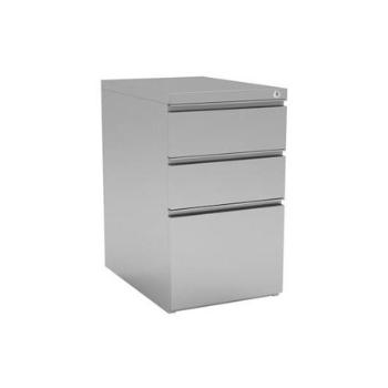 three drawer light gray file cabinet